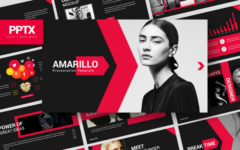 Amarillo – шаблон PowerPoint