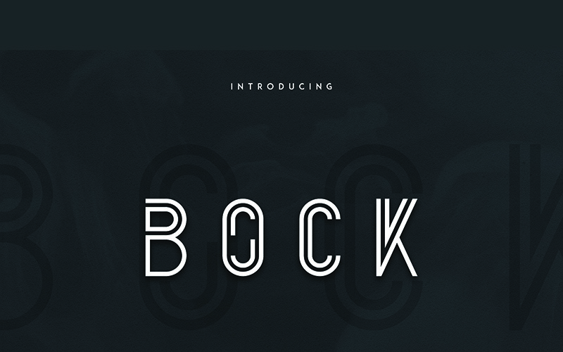 Bock Schriftart