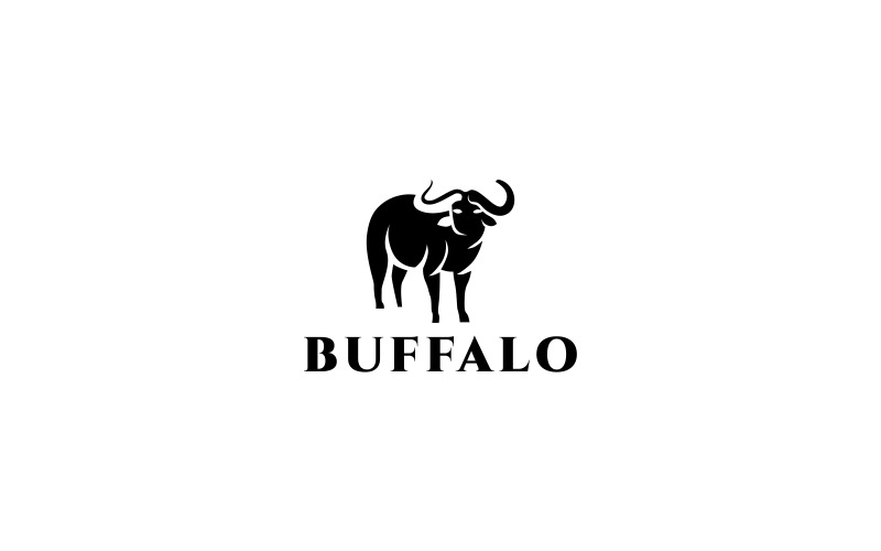 Download Шаблон логотипа "Buffalo Logo Template" / Buffalo Logo Template - Шаблон логотипа на тему графика black blue brand branding brave bull logo business capital market cash company creative finance financial solutions fund funding gray grey,bison,logo,blacknwhite,buffalo,buffalos,bull,logos,b
