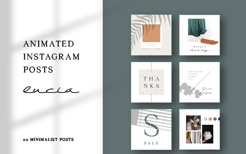 Lucia - Instagram Posts Social Media Template