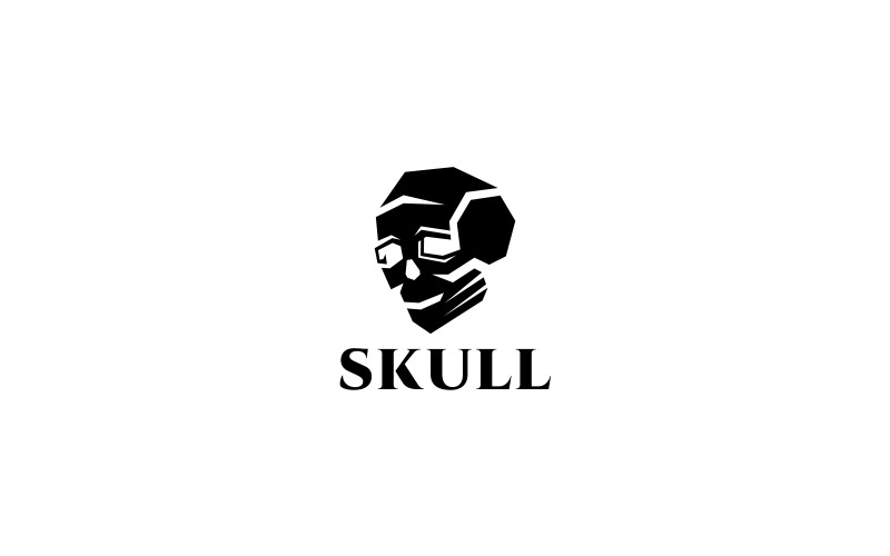 Download Шаблон логотипа "Skull Logo Template" / Skull Logo Template - Шаблон логотипа на тему графика angry bad bone flash gaming logo nightmare scary skull,skull,head,logo
