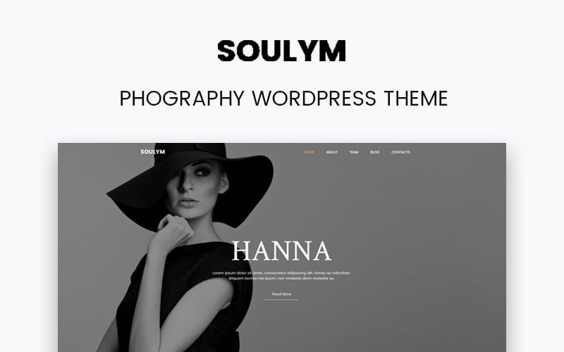 Soulym - Fotografie Multifunctioneel modern WordPress Elementor-thema
