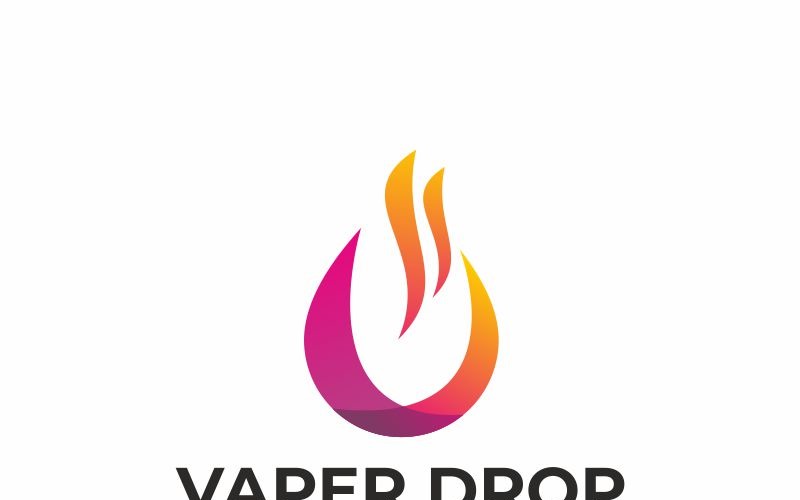 Download Шаблон логотипа "Vaper Drop Logo Template" / Vaper Drop Logo Template - Шаблон логотипа на тему графика aromatherapy atomizer box mod cigarette clearomizer cloud computing drip tip e cigarette electronic liquid ohm spiral lamps tech vape vaper