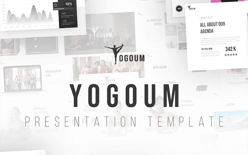 Yogoum – Jóga PowerPoint sablon