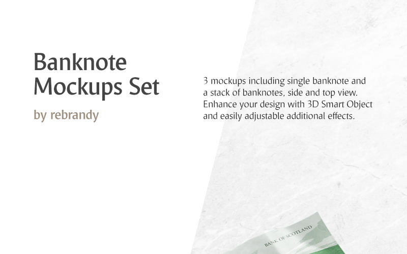 Download Мокап для продукта "Banknote Set product mockup" / Banknote Set product mockup - Мокап для продукта на тему графика bank note banking banknote bill bitcoin bond budget capital cash currency dollars economy euro finance greens mockup money moolah mokcup