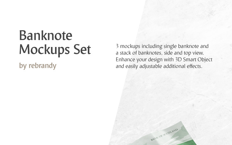 Banknote Set product mockup