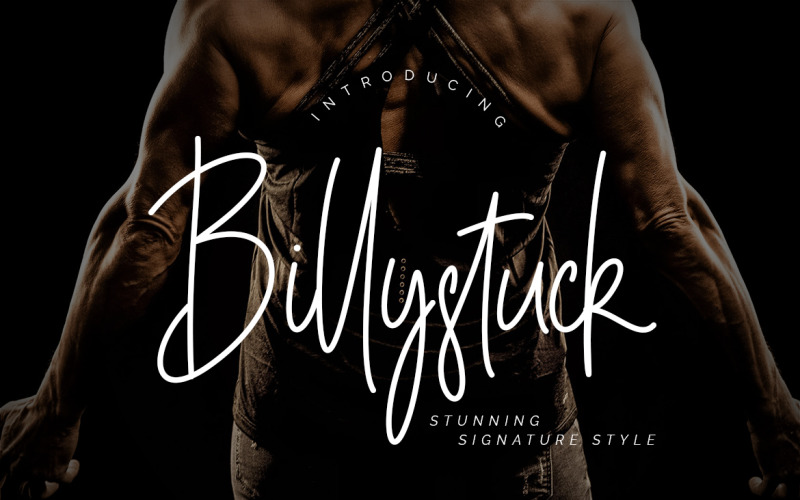 Billystuck签名字体