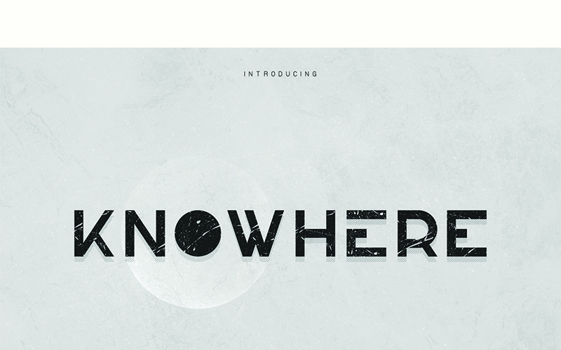 Knowhere betűtípus