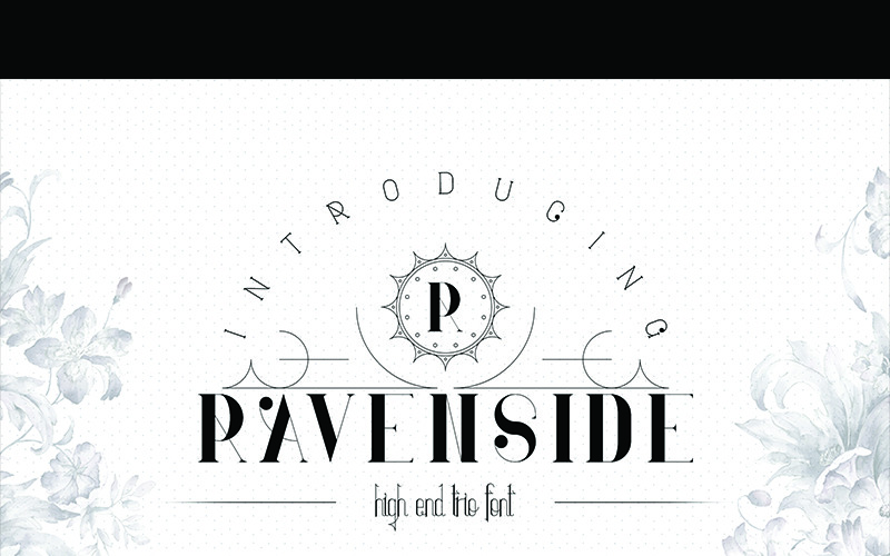 Download Шрифт "Ravenside Font" / Ravenside Font - Шрифт на тему графика display branding fontfamily typeface font print handmade custom poster creative