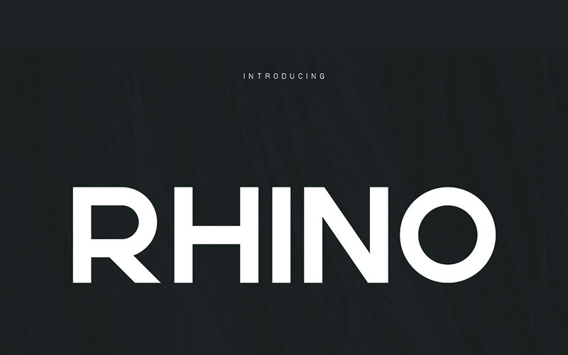Шрифт Rhino