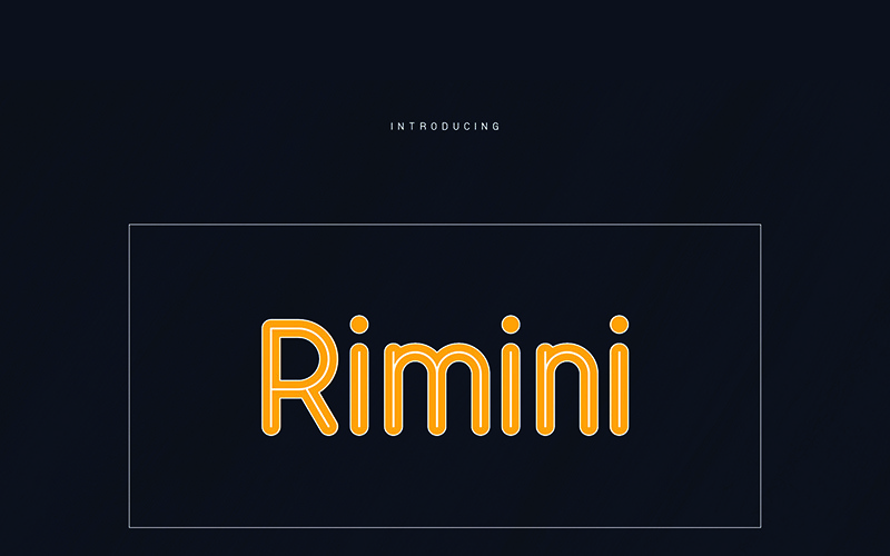 Download Шрифт "Rimini Font" / Rimini Font - Шрифт на тему графика display branding fontfamily typeface font print handmade custom poster creative