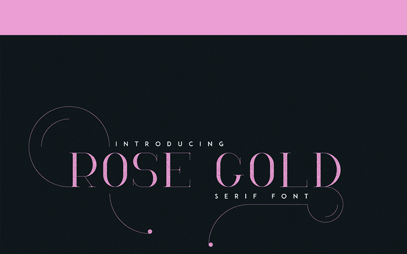 RoseGold typsnitt