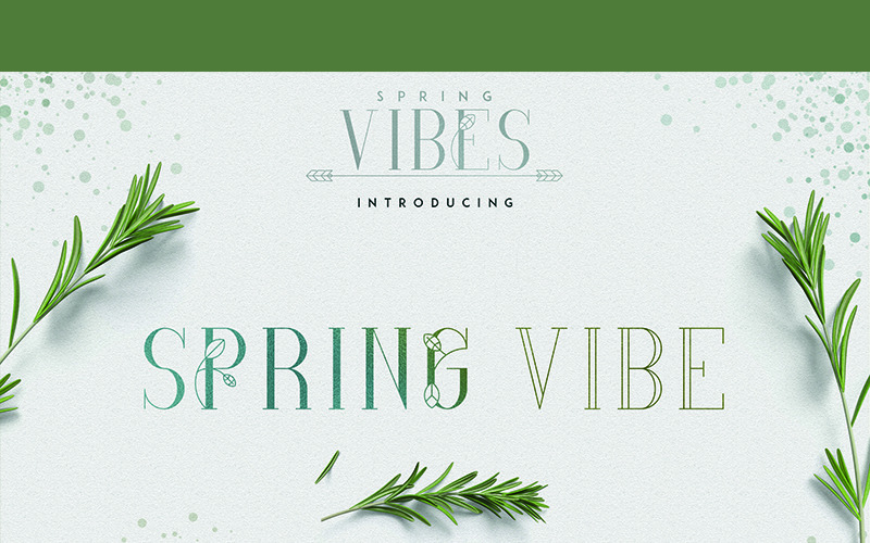 Spring Vibe Schriftart