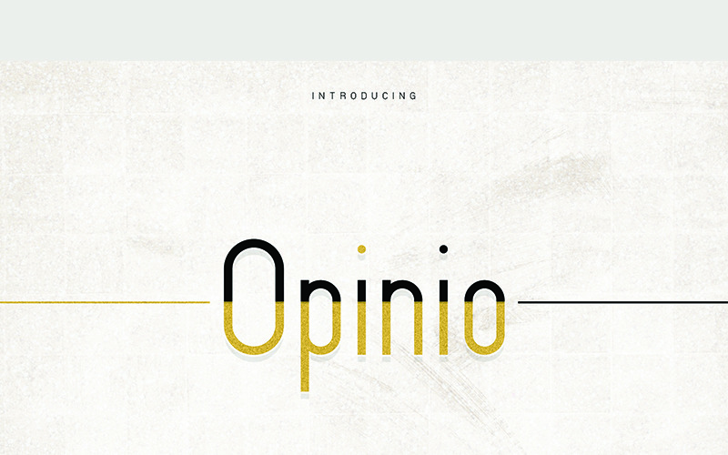 Шрифт Opinio