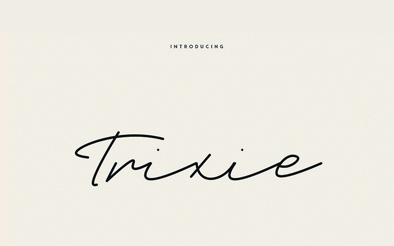 Trixie typsnitt