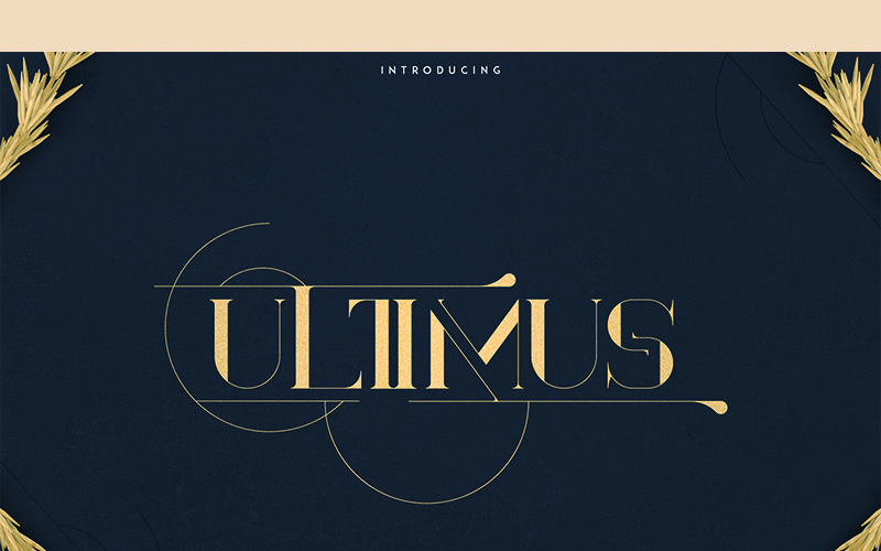 Download Шрифт "Ultimus Font" / Ultimus Font - Шрифт на тему графика display branding fontfamily typeface font print handmade custom poster creative