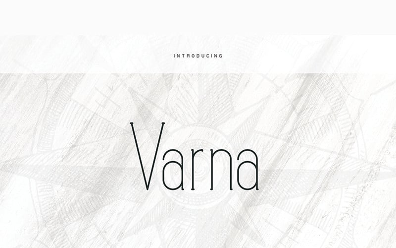 Varna-lettertype