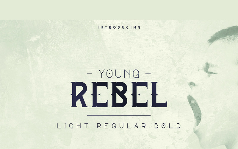 Download Шрифт "Young Rebel Font" / Young Rebel Font - Шрифт на тему графика display branding fontfamily typeface font print handmade custom poster creative