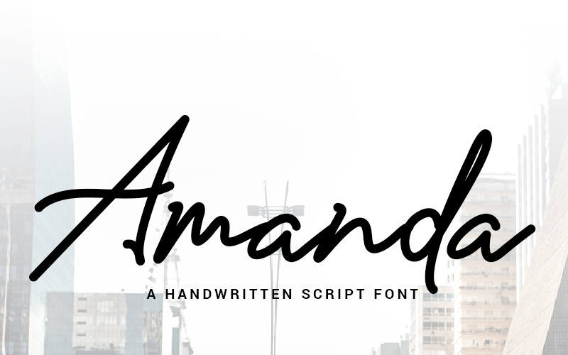 Amanda aláírás betűtípus