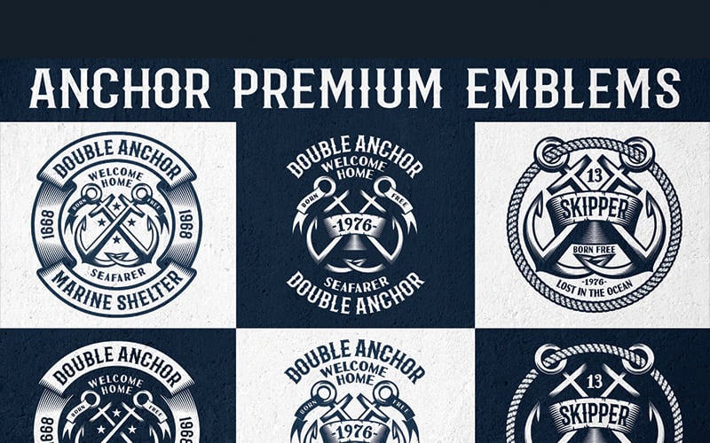 Anker Premium emblemen - illustratie