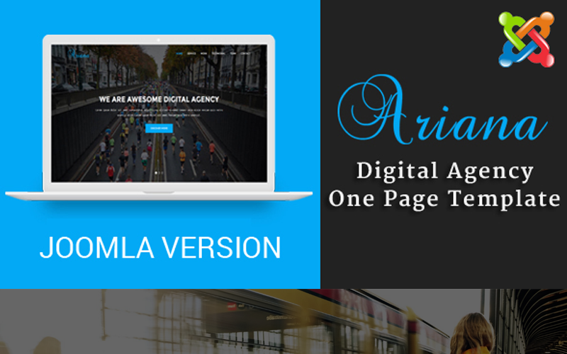 Ariana - Plantilla Joomla de una página para agencia digital
