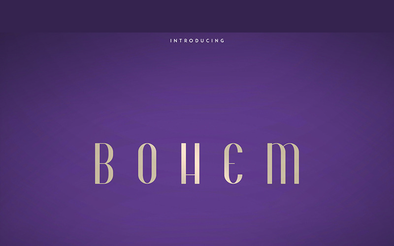 Bohem písmo