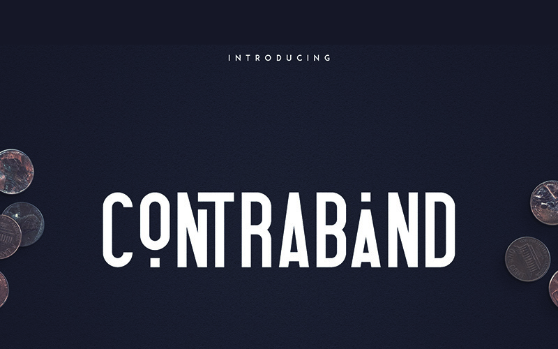 Download Шрифт "Contraband Font" / Contraband Font - Шрифт на тему графика display branding fontfamily typeface font print handmade custom poster creative