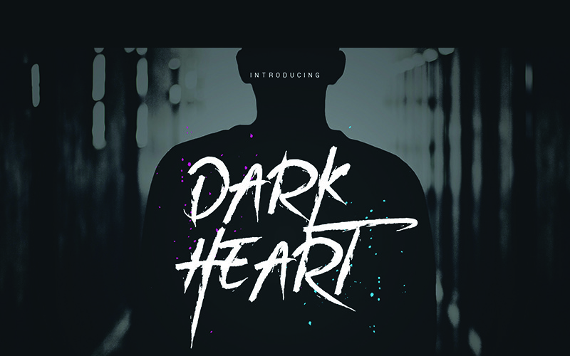 Download Шрифт "Dark Heart Font" / Dark Heart Font - Шрифт на тему графика display branding fontfamily typeface font print handmade custom poster creative