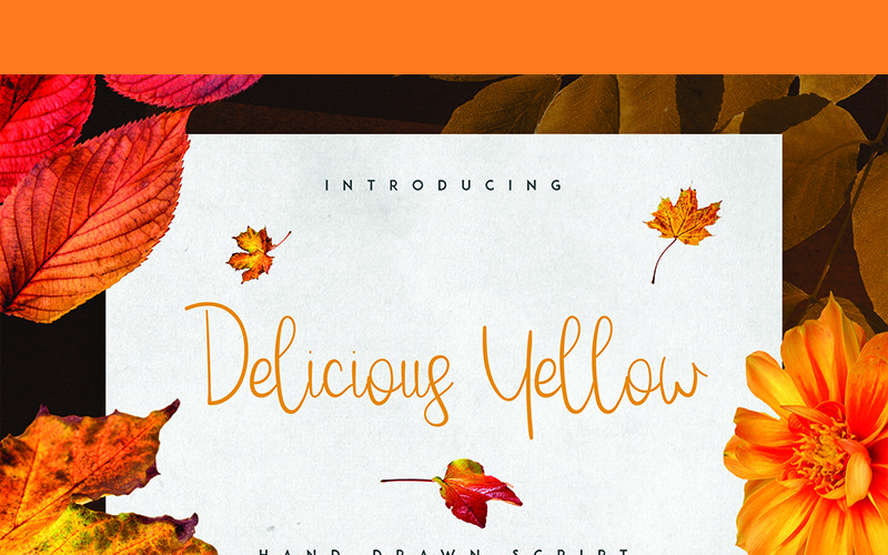 Download Шрифт "Delicious Yellow Font" / Delicious Yellow Font - Шрифт на тему графика display branding fontfamily typeface font print handmade custom poster creative