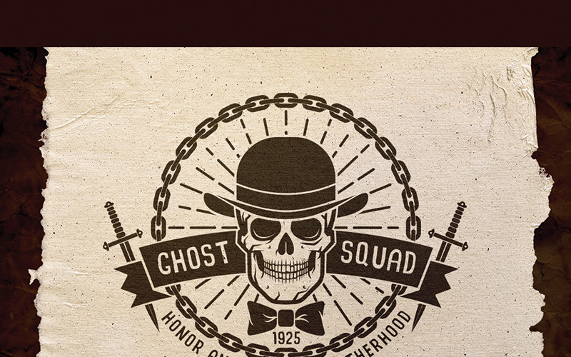 Ghost Squad Skull Emblem - Illustration