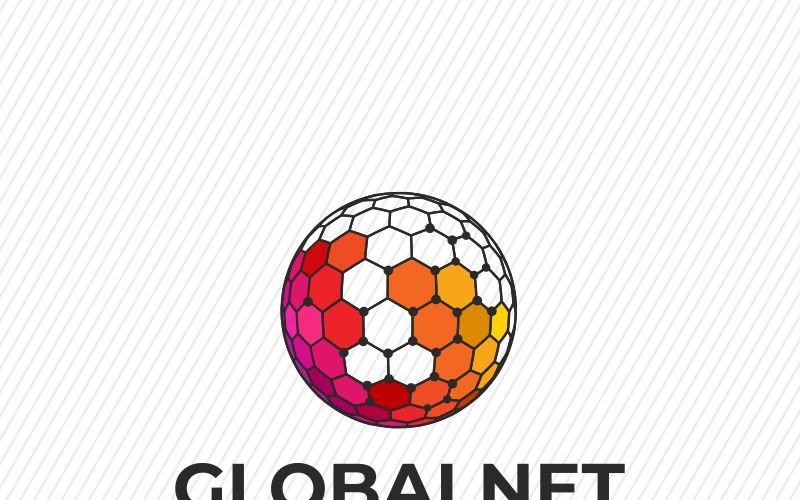 Download Шаблон логотипа "Globalnet Logo Template" / Globalnet Logo Template - Шаблон логотипа на тему графика broadband business company connect connection creative data flat global icon internet logo media modern network point professional server service studio
