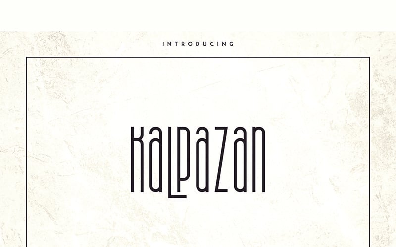 Kalpazan-lettertype