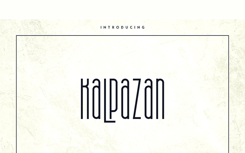 Kalpazan Schriftart