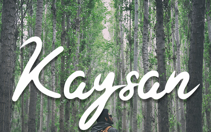 Kaysan Signature字体