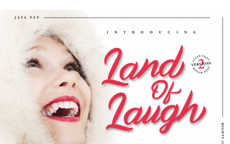 Land des Lachens Schriftart