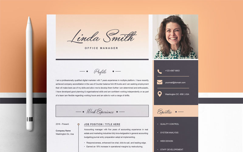 Modèle de CV Linda Smith