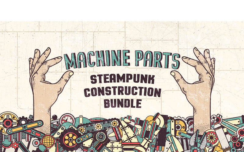 Machine Parts Bundle - Illustration