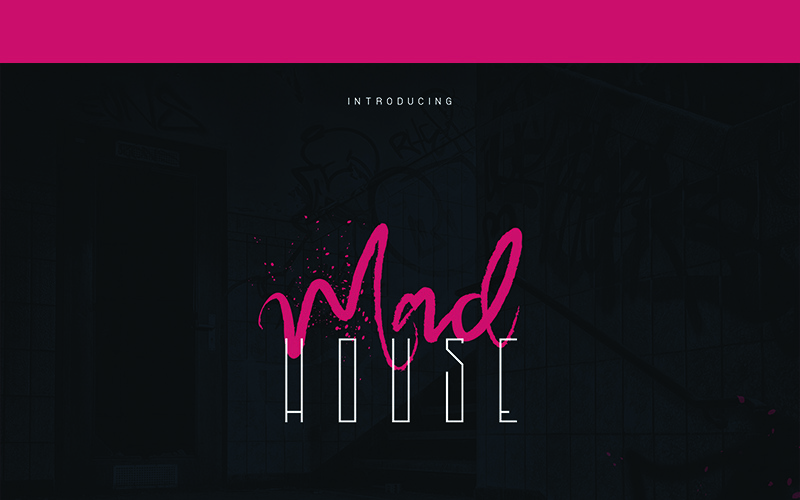 Download Шрифт "Madhouse Font" / Madhouse Font - Шрифт на тему графика display branding fontfamily typeface font print handmade custom poster creative