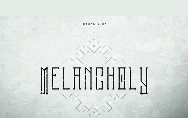Download Шрифт "Melancholy Font" / Melancholy Font - Шрифт на тему графика display branding fontfamily typeface font print handmade custom poster creative