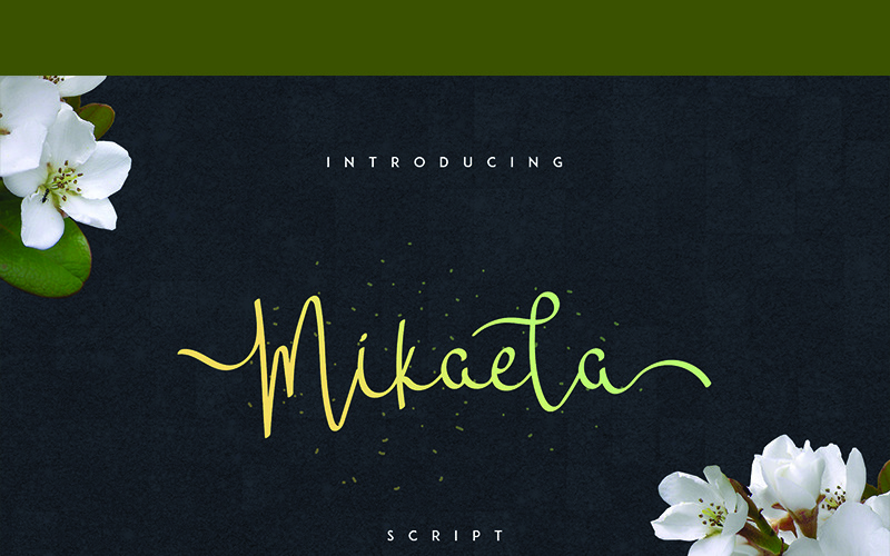 Download Шрифт "Mikaela Font" / Mikaela Font - Шрифт на тему графика display branding fontfamily typeface font print handmade custom poster creative