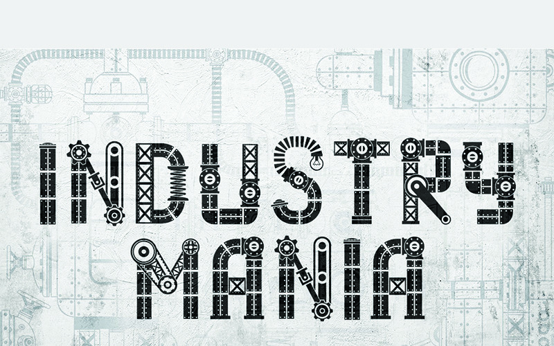 SteamPunk  Industry Mania Font