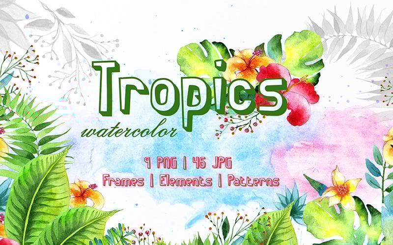 Download Иллюстрация "Tropics Watercolor  Png - Illustration" / Tropics Watercolor  Png - Illustration - Иллюстрация на тему графика tropics watercolor png