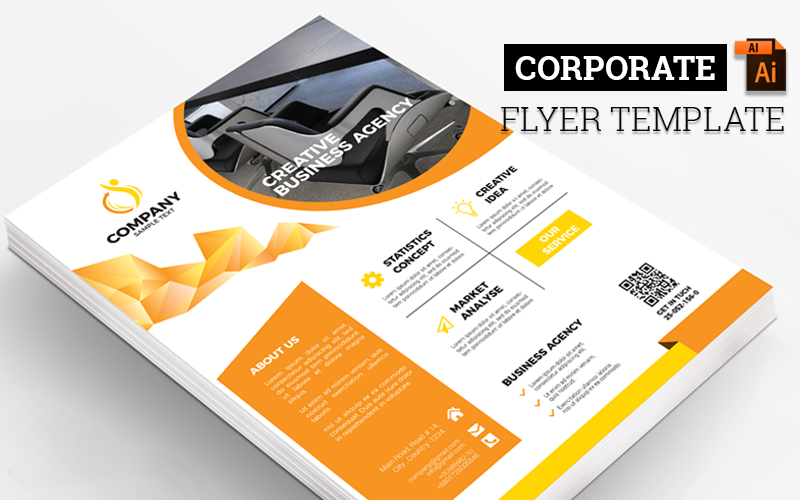 Download Фирменный стиль "Agency Business Flyer - Corporate Identity Template" / Agency Business Flyer - Corporate Identity Template - Фирменный стиль на тему графика abstract art artistic blue building computer corporate graph graphic green hi-quality id kit internet logo modern multimedia official photo play