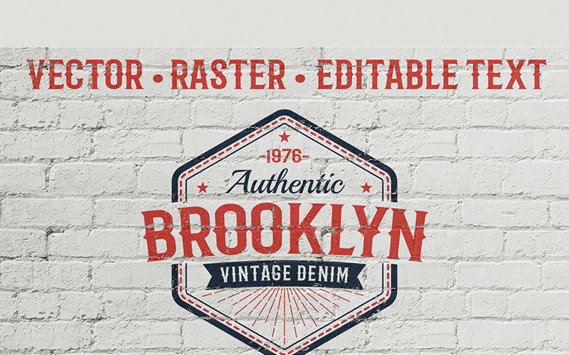 Brooklyn Authentic Vintage - ilustracja