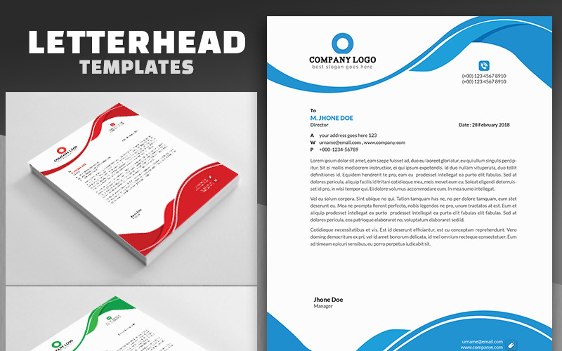 Download Фирменный стиль "Business Style Letterhead - Corporate Identity Template" / Business Style Letterhead - Corporate Identity Template - Фирменный стиль на тему графика clean colorful corporate creative editable elegant ipad letter modern pad print ready simple sleek stationery stylish bright business clear design