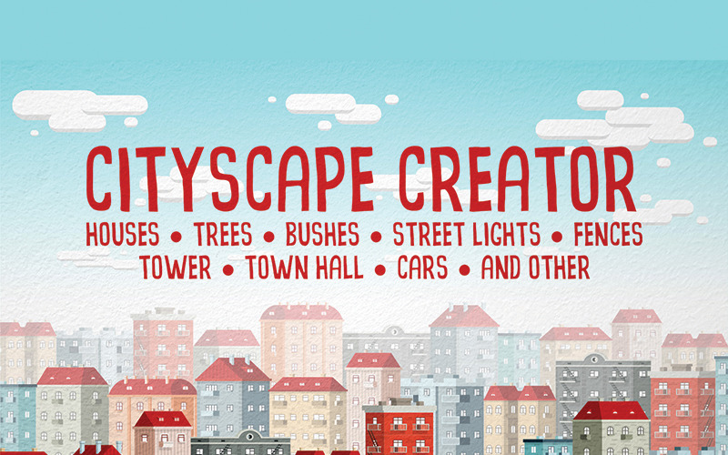 Download Иллюстрация "Cityscape Creator - Illustration" / Cityscape Creator - Illustration - Иллюстрация на тему графика emblem badge label illustration banner professional poster stamp ribbon symbol