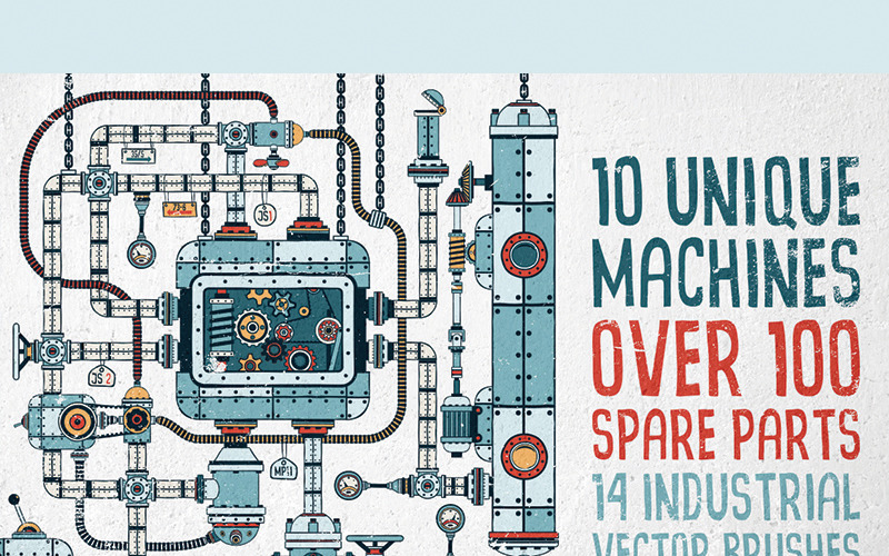 Fantastic Machines Construction Kit - Illustration