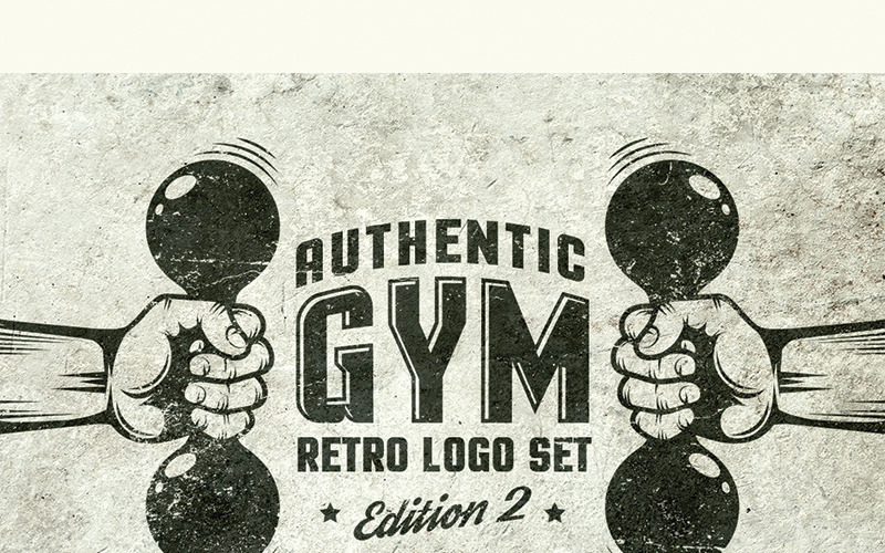 Gym Retro Emblem 2 - Illustration