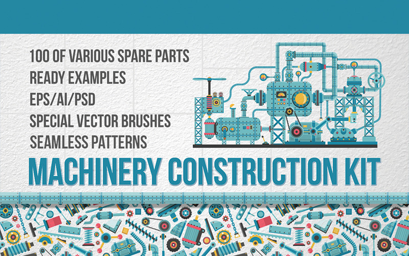 Download Иллюстрация "Machinery Construction Kit - Illustration" / Machinery Construction Kit - Illustration - Иллюстрация на тему графика emblem badge label illustration banner professional poster stamp ribbon symbol
