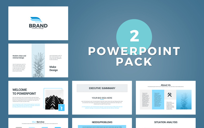 品牌 - 商务演示文稿的PowerPoint模板